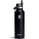 HydroFlask 21oz S/S Water Bottle with Flex Straw Cap Black