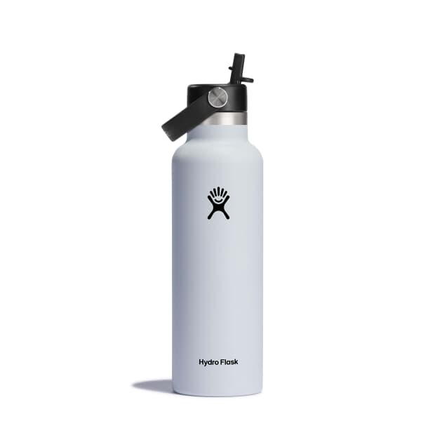 HydroFlask 21oz S/S Water Bottle with Flex Straw Cap White