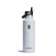 HydroFlask 21oz S/S Water Bottle with Flex Straw Cap White