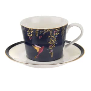 Sara Miller Chelsea Collection - Teacup And Saucer Navy