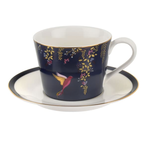 Sara Miller Chelsea Collection - Teacup And Saucer Navy