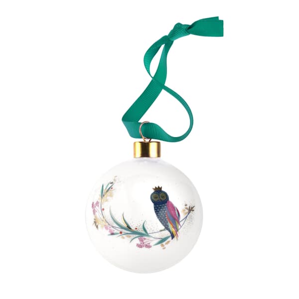 Sara Miller Christmas Collection - Bauble Festive Owl
