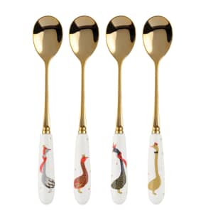 Sara Miller Geese Christmas Collection - Teaspoons Set Of 4
