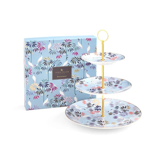 Sara Miller India Collection - 3 Tier Cake Stand