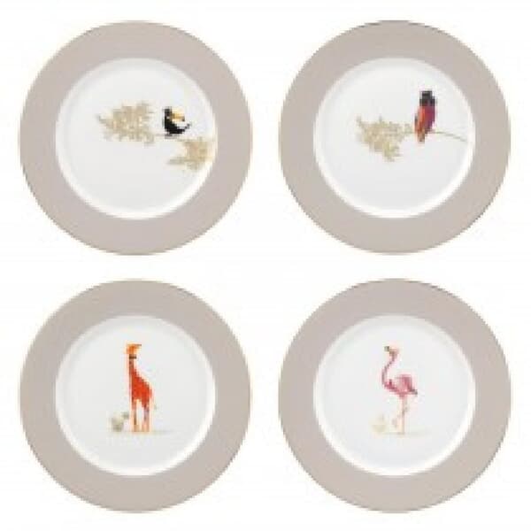 Sara Miller Piccadilly Dessert/Salad Plate Set Of 4