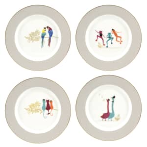 Sara Miller Piccadilly Cake Plates Set Of 4