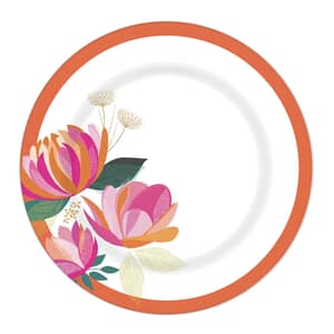 Sara Miller Peony Collection - Melamine Dinner Plate Set Of 4