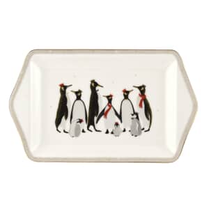 Sara Miller Penguin Christmas Collection - Dessert Tray
