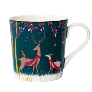 Sara Miller Woodland Tales Mug Deer And Robin