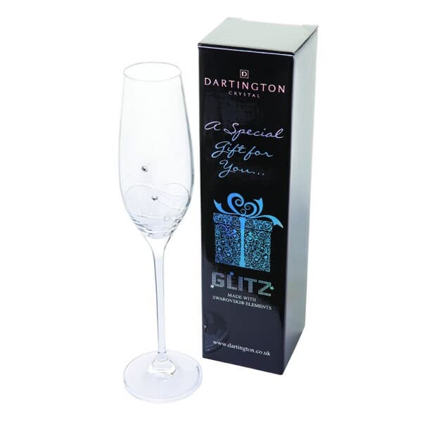 Dartington Glitz Single Champagne Flute Gift Boxed