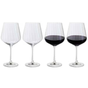 Dartington Cheers Optic Red Wine Goblet Set Of 4