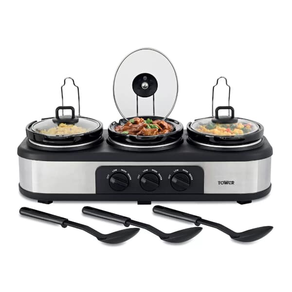 Tower Three Pot Slow Cooker