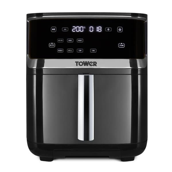 Tower Vortx 7L Steam Air Fryer Black Digital