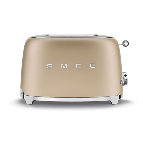 Smeg 2 Slice Toaster Matte Champagne Gold - BOXED DAMAGED