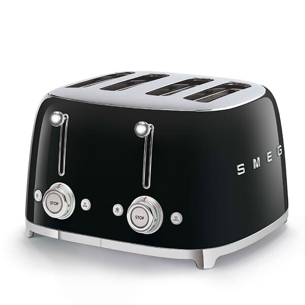 Smeg 50s Retro 4 Slice Toaster Black