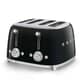 Smeg 50s Retro 4 Slice Toaster Black