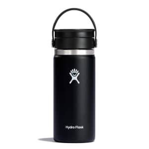 HydroFlask 16oz Coffee Flask with Leak Proof Flex Sip Lid Black