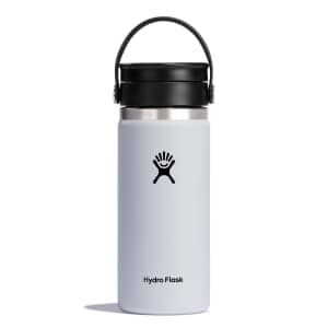HydroFlask 16oz Coffee Flask with Leak Proof Flex Sip Lid White