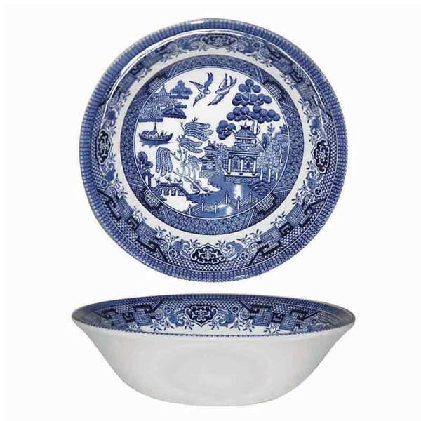 Churchill Blue Willow Scollop Bowl