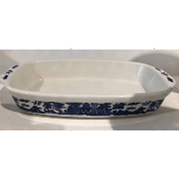 Churchill Blue Willow Rectangle Baking Dish 29.5cm
