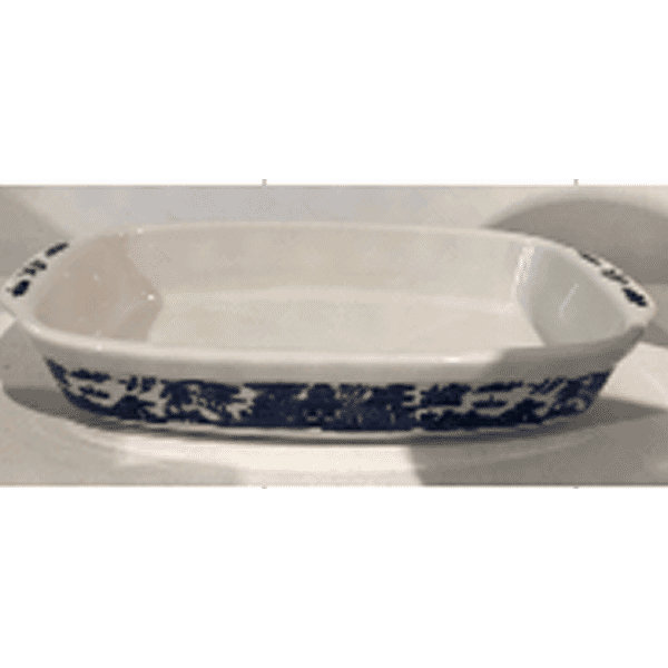Churchill Blue Willow Rectangle Baking Dish 35.5cm
