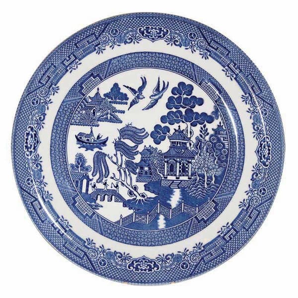 Churchill Blue Willow Dinner Plate