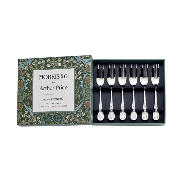 Arthur Price Morris and Co Blackthorn Pastry Forks Box Of 6