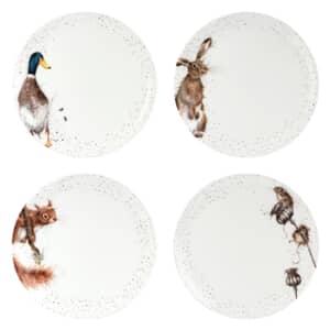 Wrendale 10.5 Inch Coupe Plates Assorted Set Of 4