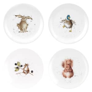 Wrendale 8 Inch Coupe Plate Assorted Set Of 4