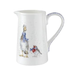 Wrendale Christmas 1 Pint Jug - Duck And Robin