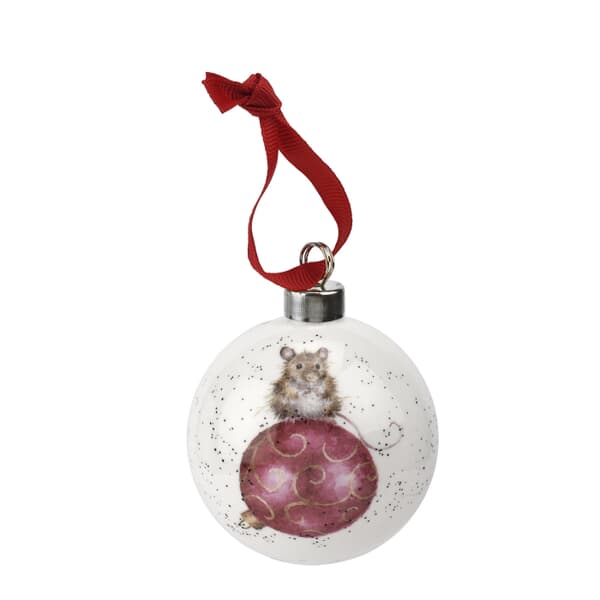 Wrendale Christmas Bauble Not A Creature Stirring