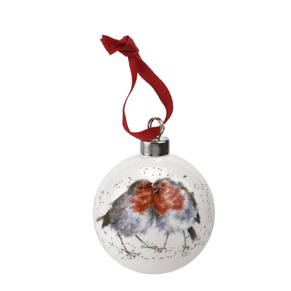 Wrendale Christmas Bauble Snuggled Up Together