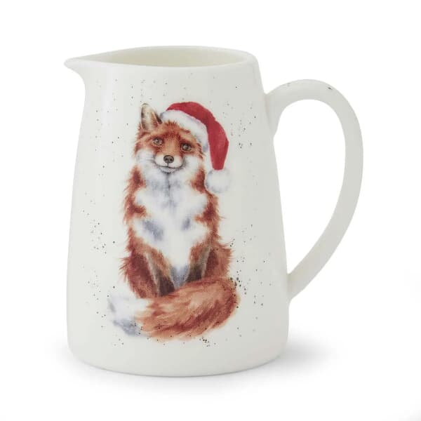 Wrendale Christmas Festive Fox Posy Jug
