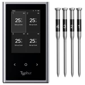 Typhur Sync Quad Wireless Thermometer with 4 Probes