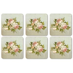 Portmeirion Pimpernel - Antique Roses Coasters Set Of 6