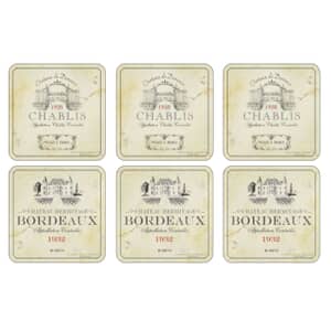 Portmeirion Pimpernel - Vin De France Coasters Set Of 6