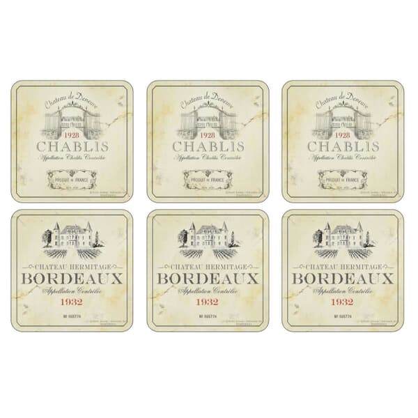 Portmeirion Pimpernel - Vin De France Coasters Set Of 6