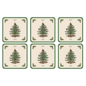 spode christmas tree coasters