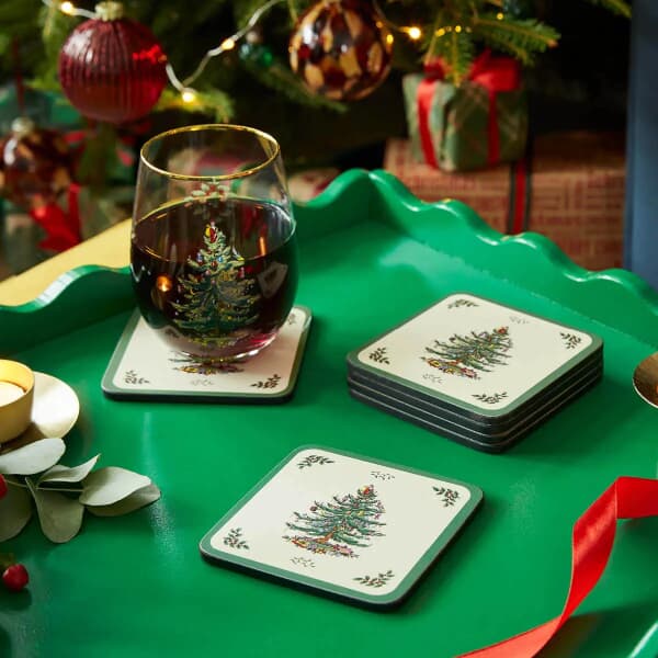 Spode Christmas Tree - Coasters Set Of 6