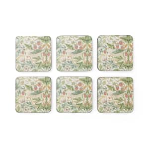 Spode The Original Morris and Co - Strawberry Thief Coasters Set Of 6