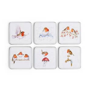 Wrendale Christmas Festive Friends Coasters Set Of 6