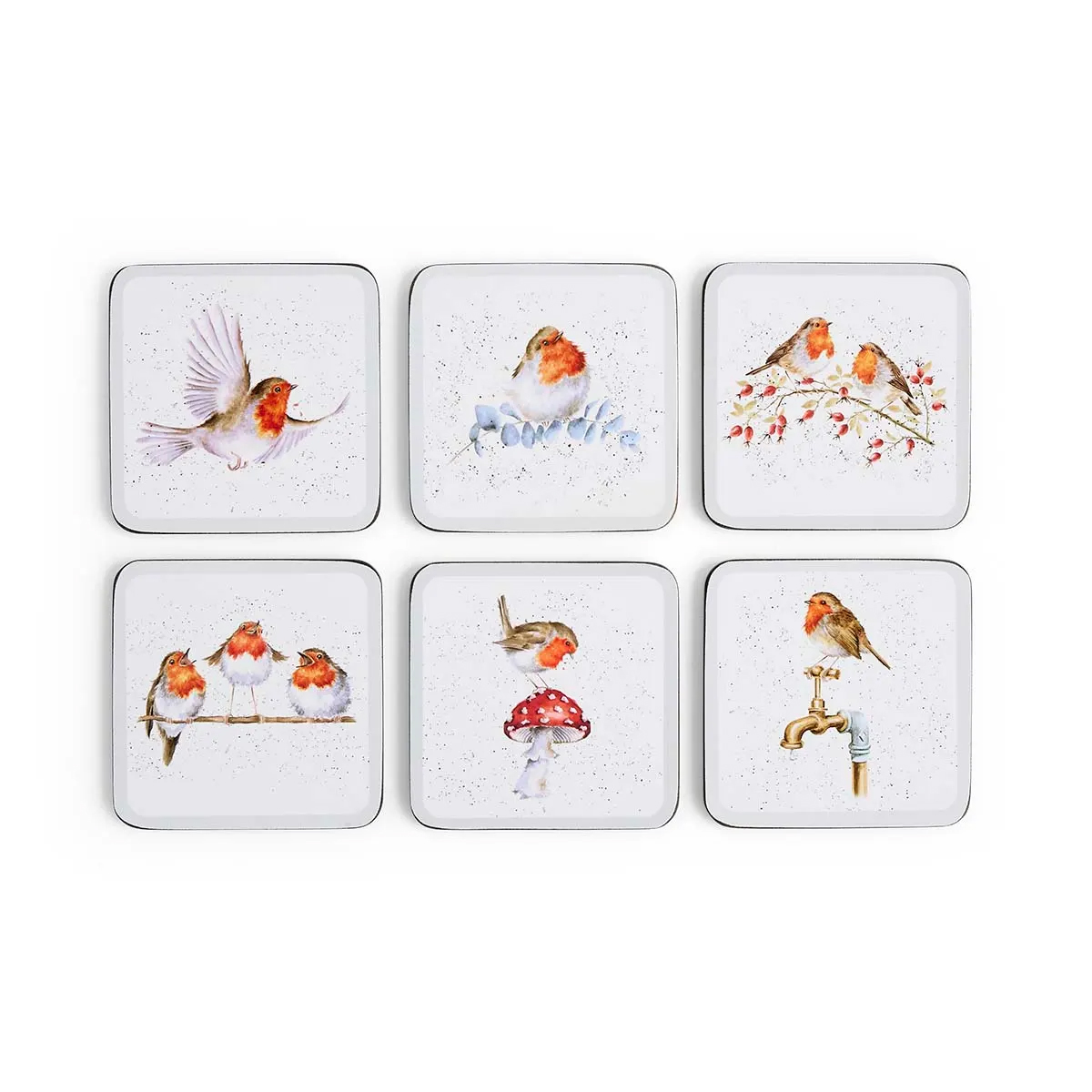 Wrendale Christmas Festive Friends Coasters Set Of 6