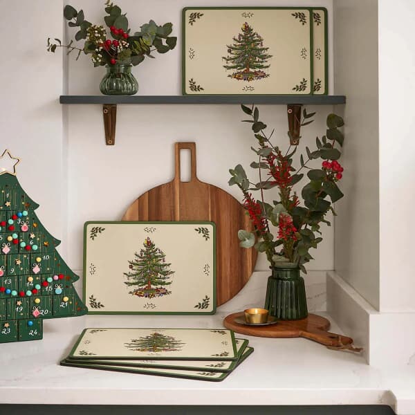 Spode Christmas Tree - Placemats Set Of 6