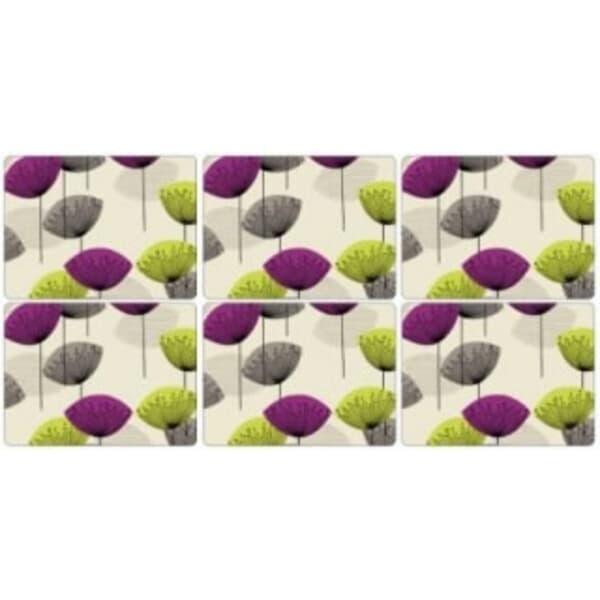 Portmeirion Pimpernel - Dandelion Clocks Placemats Set Of 6