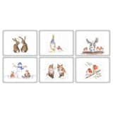 Wrendale Christmas Placemats Set Of 6