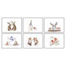 Wrendale Christmas Placemats Set Of 6