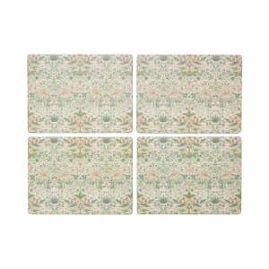 Spode The Original Morris and Co - Strawberry Thief Large Placemats Set 4