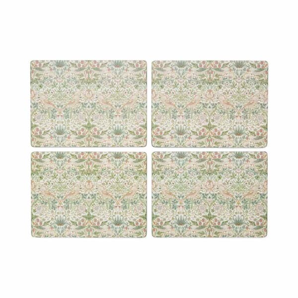 Spode The Original Morris and Co - Strawberry Thief Large Placemats Set 4