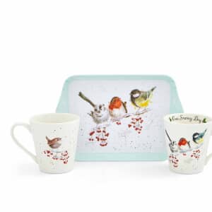Wrendale Christmas One Snowy Day Mug And Tray Set
