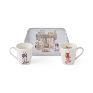 Wrendale Christmas No Place Like Home Mug And Tray Set